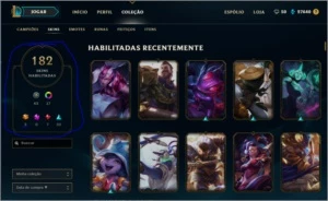 Conta League Of legends 182 skins LOL