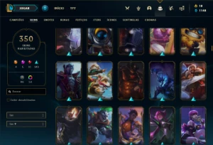 Conta bronze 2 com TODOS os champs e 350 Skins (Nivel 657) - League of Legends LOL