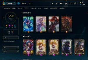 Conta bronze 2 com TODOS os champs e 350 Skins (Nivel 657) - League of Legends LOL