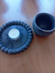 Kit Bowl e Bandeja Redonda Preta - Artesanato e Personalizados