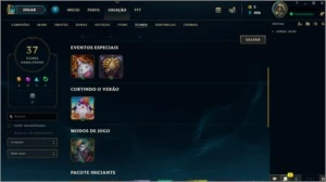 CONTA UNRAKED 31 CHAMPS 5 SKIN - League of Legends LOL