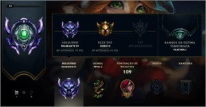 Conta diamante lol 40 champs - League of Legends
