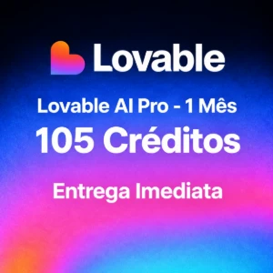 Lovable AI Pro | 105 créditos | 1 mês - Assinaturas e Premium