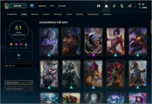 Conta de League of Legends Mono katarina platina 1 LOL