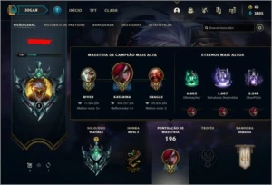 Conta de League of Legends Mono katarina platina 1 LOL