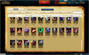 CONTA LOL GOLD 1 BORDA PLATINA SEASON 5 - League of Legends