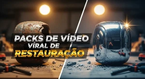 Pack De Videos Virais De Restauração - Redes Sociais