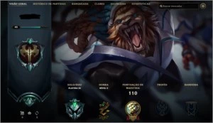 Conta League of Legends Platina 3 LOL