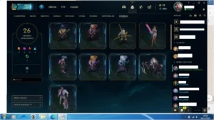 Conta de lol 409 skins e full CHAMP - League of Legends