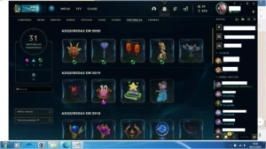 Conta de lol 409 skins e full CHAMP - League of Legends