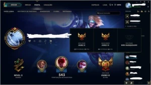 Vendo Conta de LoL, Ouro Season Atual - League of Legends