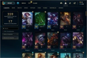 CONTA LOL MUITAS SKINS E RARAS - League of Legends