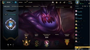 CONTA LOL MUITAS SKINS E RARAS - League of Legends
