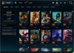 CONTA LOL MUITAS SKINS E RARAS - League of Legends