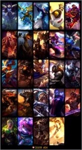 CONTA PLATINA 3. E prata na flex. 21 skins e 84 campeões . - League of Legends LOL