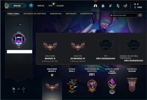 Conta bronze 2 com 60 Champs e 19 Skins + 13 Fragmentos - League of Legends LOL