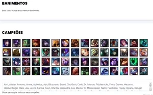 Conta bronze 2 com 60 Champs e 19 Skins + 13 Fragmentos - League of Legends LOL