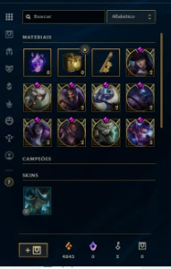 Conta Platina 4, 75 Champ, 47 Skins, Nivel 141 - League of Legends LOL