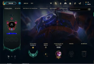 Conta Platina 4, 75 Champ, 47 Skins, Nivel 141 - League of Legends LOL