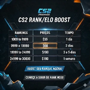 PROFISSIONAL (SEM CHEATS) - ELOBOOST/RANK UP - CS2 - PREMIER - Counter Strike