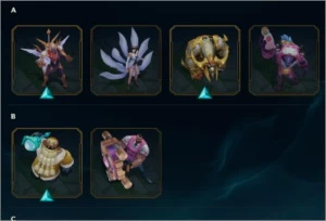 League Of Legends - 374 skins - 100 Pontos de Prestigio LOL