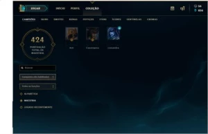 Vendo conta lol diamante, 140 campeões e 117 skins - League of Legends