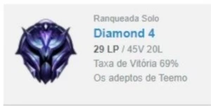 Conta diamante 4 LOL - League of Legends