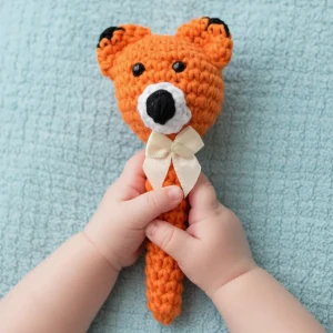 Raposa Newborn Amigurumi - Artesanato e Personalizados