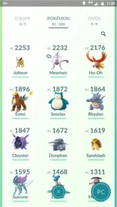 CONTA POKÉMON GO LV 34 TIME AZUL - MEWTWO, EX 11-12, LEND