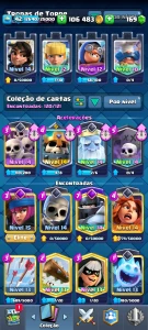 Contas De Clash Royale Raríssima Arena 22 + Conta Arena 12