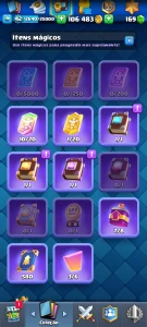 Contas De Clash Royale Raríssima Arena 22 + Conta Arena 12