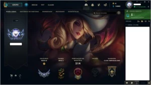 CONTA LOL NV364 PRATA 3 - 122 SKINS - League of Legends