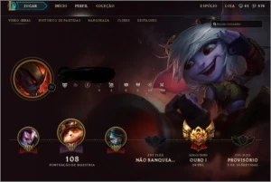 Conta LoL Ouro 1 - League of Legends