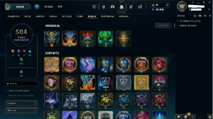 Conta lol diamantes IV full champs, 466 skins diversos raros - League of Legends