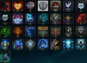 Conta lol diamantes IV full champs, 466 skins diversos raros - League of Legends