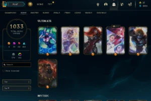 Conta Lol Top - Full Acesso - Entrega Imediata - 1033 Skins! - League of Legends