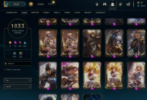 Conta Lol Top - Full Acesso - Entrega Imediata - 1033 Skins! - League of Legends