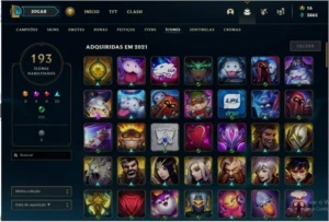 CONTA LOL COM 139 SKINS + 126 EMOTES + PASSE TFT - League of Legends