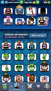 Conta Nível 59 /10.500 Troféus /4 Cartas Nivel 16 - Clash Royale