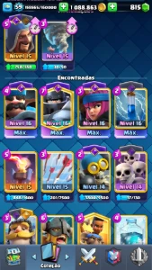 Conta Nível 59 /10.500 Troféus /4 Cartas Nivel 16 - Clash Royale