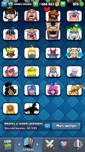 Conta Nível 59 /10.500 Troféus /4 Cartas Nivel 16 - Clash Royale