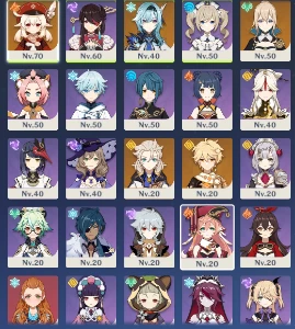 Conta AR 38 Com 4 personagens tier 5 Estrelas - Genshin Impact