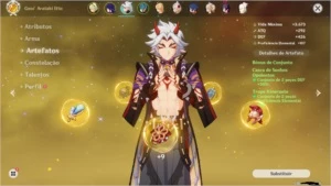 CONTA GENSHIN AR 46 Raiden e Arataki | Muitos Itens, Armas. - Genshin Impact