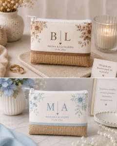 Necessaire Flat Personalizadas - PEQUENA - Artesanato e Personalizados
