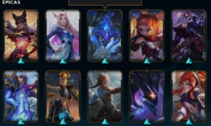 Conta upada a mao, Diamante 4 com 35 skins - League of Legends LOL