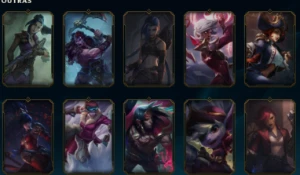 Conta upada a mao, Diamante 4 com 35 skins - League of Legends LOL