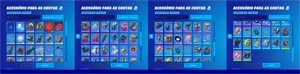 CONTA FORTNITE COM SKINS DO PASSE DE BATALHA 4 - CAPITULO 1