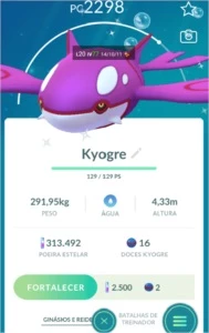 Kyogre shiny - Pokemon GO