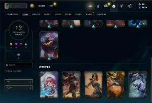 Unranked com 55 Champs e 12 Skins - League of Legends LOL