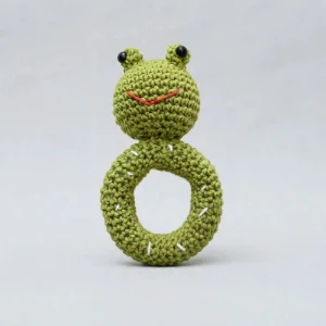Chocalho Sapinho Amigurumi - Artesanato e Personalizados